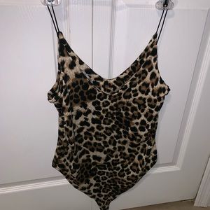 Cheetah print body suit